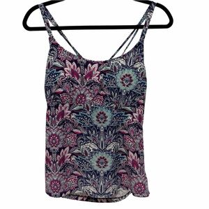 Island Escape Floral Print Tankini Top - Like New - Size 10